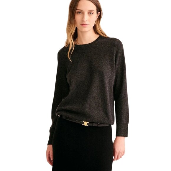 Naadam The Original Cashmere Sweater Smoke Crewneck Pullover Size M - Picture 1 of 7